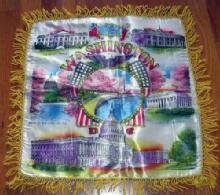 WASHINGTON DC 1940's Military Souvenir PILLOW COVER