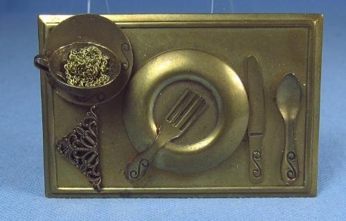 old California Designer signed JAN MICHAELS 3-D Brooch Pin - Vintage Estate Jewelry