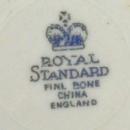 Royal Standard Pottery Ribbed PANSY Bone China Cup & Saucer - Antique Porcelain