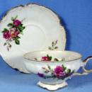 Ucagco Square Foot Cup & Saucer Made in Japan Porcelain
