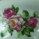 Ucagco Square Foot Cup & Saucer Made in Japan Porcelain