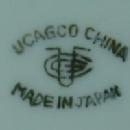 Ucagco Square Foot Cup & Saucer Made in Japan Porcelain