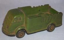 Green AUBURN International Cabover Rubber Toy Stake Truck
