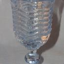 Blue CARIBBEAN Depression Glass Ball Stem Wine Glass