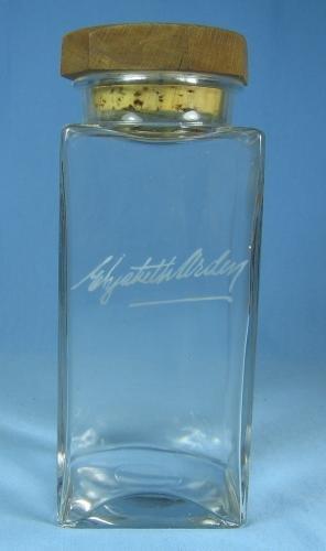 Mini Vintage Elizabeth Arden Acid Etched Glass Vanity Bottle