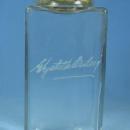 Mini Vintage Elizabeth Arden Acid Etched Glass Vanity Bottle