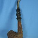 Black Forest Hand Carved Smoking PIPE - Antique Hand Carved Wood Briar Root Tobacciana