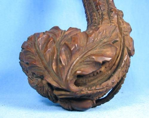 Black Forest Hand Carved Smoking PIPE - Antique Hand Carved Wood Briar Root Tobacciana