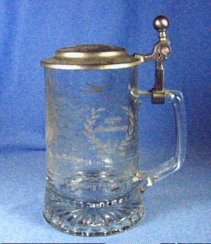 old vintage Statue of Liberty Anniversary GLASS STEIN - Vintage Breweriana