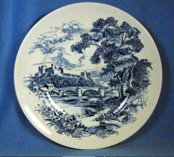 Wedgwood COUNTRYSIDE Dinner Plate - Cobalt Blue & White Pottery