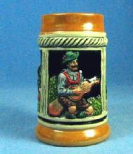 old vintage Miniature German Beer Stein - Vintage Breweriana Pottery