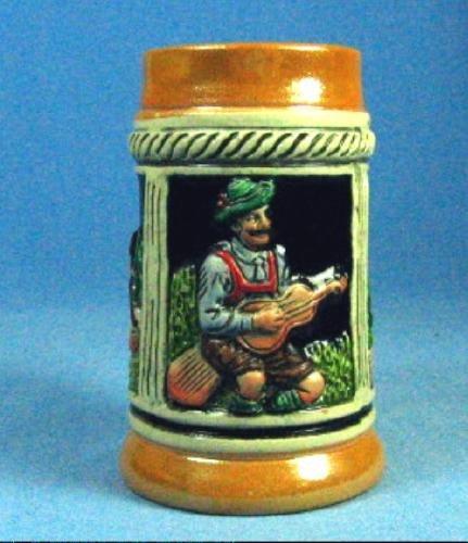 old vintage Miniature German Beer Stein - Vintage Breweriana Pottery