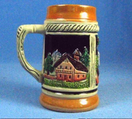 old vintage Miniature German Beer Stein - Vintage Breweriana Pottery
