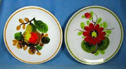 Italian Mojolica FRUIT Plates - Vintage Pottery Group