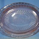 MAYFAIR Depression Glass Platter - OPEN ROSE