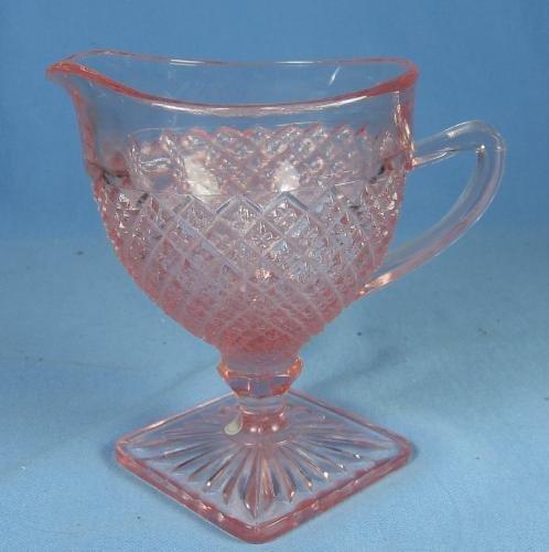 MISS AMERICA Depression Glass Creamer - Vintage Estate find