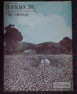 OLD BLACK JOE Sheet Music - Black Paper