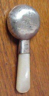 Little Bo Peep MOP Baby Rattle - Silver