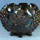 Dugan CARNIVAL GLASS GRAPE DELIGHT Amethyst Carnival Glass ROSE Bowl