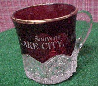 LAKE CITY MICHIGAN Souvenir cup - Glass