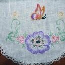 Antique Embroidered Table Runner - VintageTextile