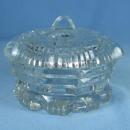 VANITY Powder JAR - Covered Glass Box