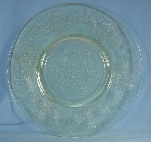 DEPRESSION GLASS Yellow FLORENTINE Depression Glass Plate