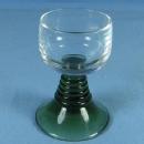 Green Czech Glass MASTER SALT or OPEN SALT DIP