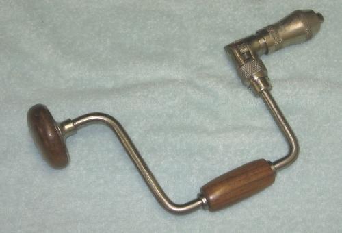 old Antique RATCHET BRACE - Hand Drill Tool