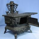 vintage Cast Iron Miniature Cook Stove - Toy Metalware