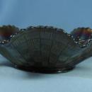 CARNIVAL GLASS ~ Northwood STRAWBERRY Amethyst Carnival Glass Bowl by Northwood