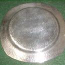 Nickle Silver HOMAN PLATE Art Deco Hammered - Silver