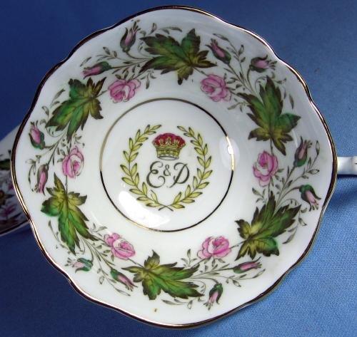 old Paragon 1951 Princess Elizabeth & Duke of Edinburgh Souvenir Visit to Canada - Antique Porcelain