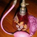 Moser Red Enameled Atomizer - Glass