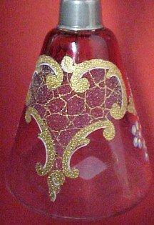 Moser Red Enameled Atomizer - Glass