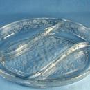Fostoria BUTTERCUP Elegant Glass 3-section Relish Server Dish
