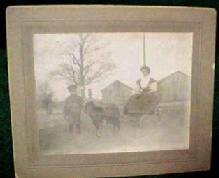 GOAT with Cart and Young Boy - Paper