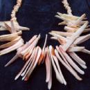 Genuine Branch CORAL Necklace, Earrings and Bracelet - 3pc. Vintage Estate Jewelry