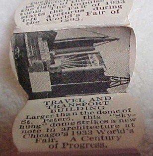 World's Fair 1933 Coaster Pictoral Set 6- Metalware