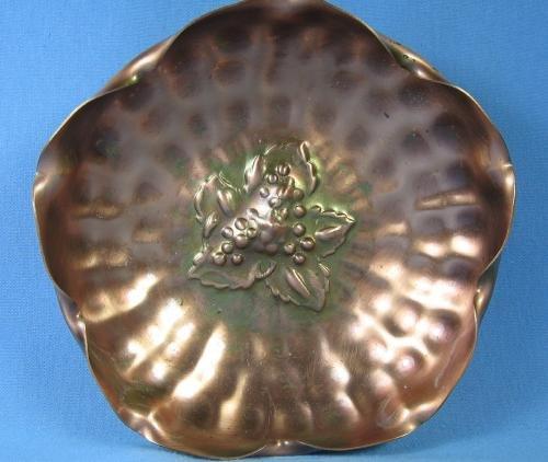 Gregorious COPPER Dish Bowl - Vintage Metalware with original label