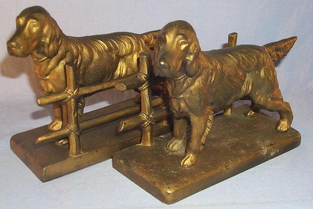 FRANKART Dog at the Fence Bookends - Metalware