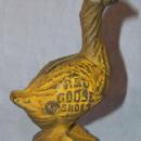 Yellow RED GOOSE SHOES Cast Iron Bank - Advertising