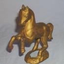 Gold Finished REARING HORSE Cast Iron Bank - Metalware