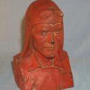 Red LUCK LINDY Cast Iron Bank - Metalware
