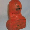 Red LUCK LINDY Cast Iron Bank - Metalware