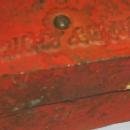 Red LUCK LINDY Cast Iron Bank - Metalware