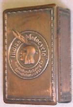 INDIAN MOTORCYCLE St. Louis 1915 Match Safe - Tobacciana