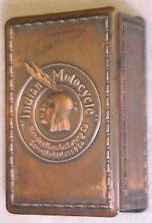 INDIAN MOTORCYCLE St. Louis 1915 Match Safe - Tobacciana