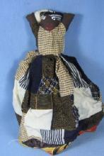 Black Topsy Turvy Doll - All Cloth Black Memorabilia Ethnographic Collectible