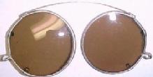 Old Silver Clip On Folding Sunglasses - Miscellaneous